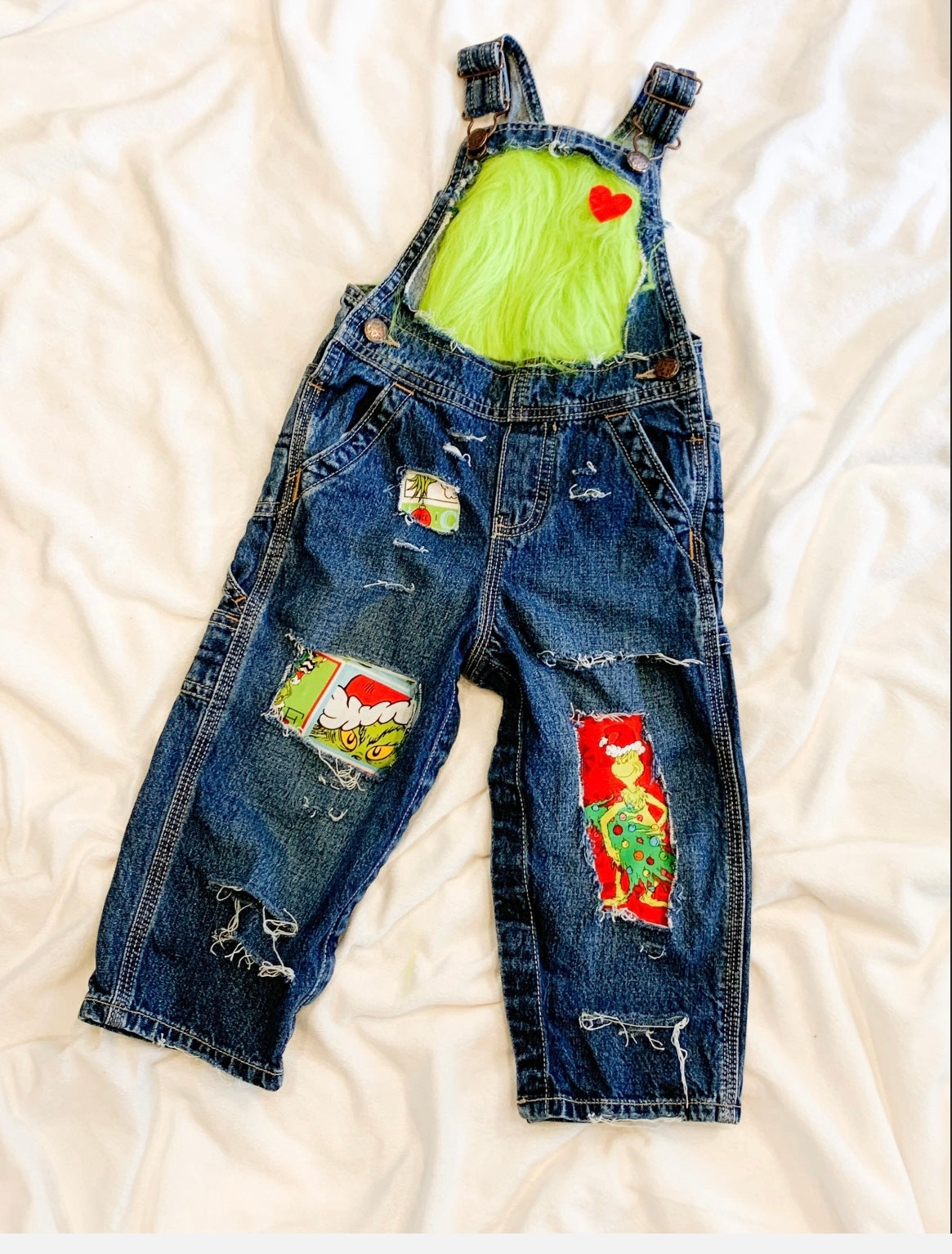 Grinch Outfit - Christmas Overalls - Christmas Outfit